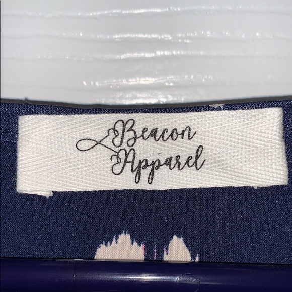 Floral Navy Women's Top - Picture 4 of 5